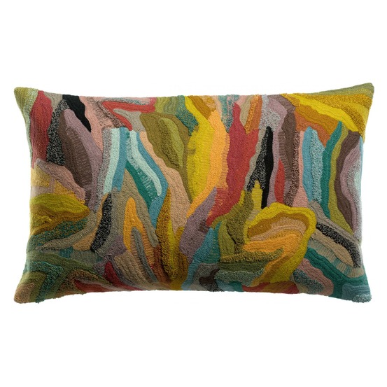 Coussin brodé betty mineral 40 x 65 cm