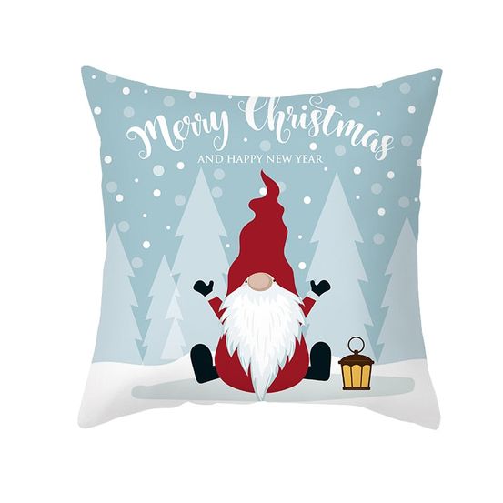 Housse de coussin de noël - lutin père noël