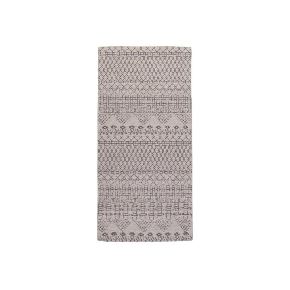 Tapis laine polyester gris - décoration d'autrefois