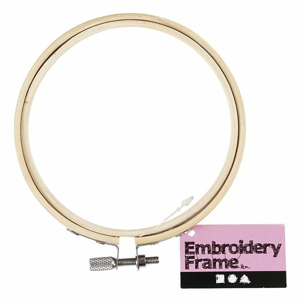 Cadre de broderie en bois ø 10 cm