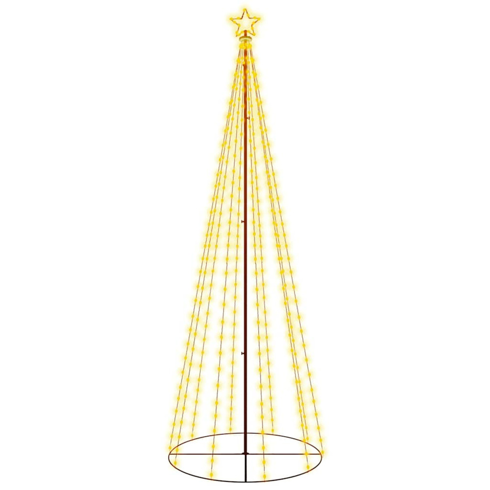 Arbre de noël cône 310 led blanc chaud 100x300 cm
