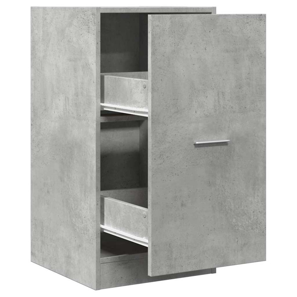 Armoire d'apothicaire gris béton 40x41x77,5cm bois d'ingénierie