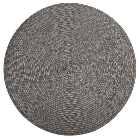 Set de table tresse rond gris