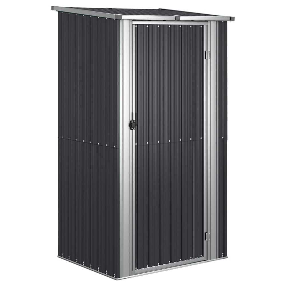 Abri de jardin anthracite 118,5x97x209,5 cm acier galvanisé