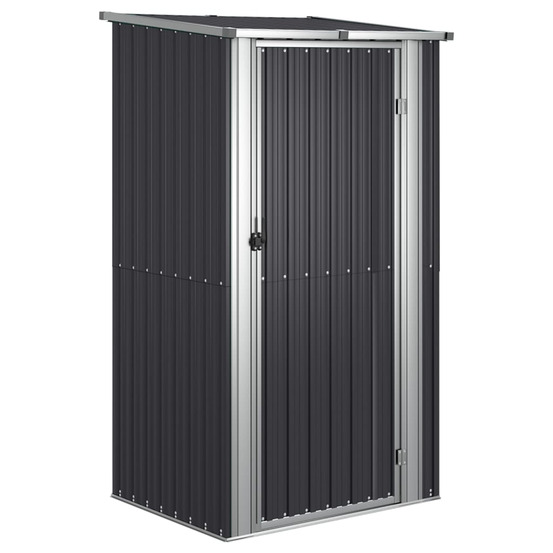 Abri de jardin anthracite 118,5x97x209,5 cm acier galvanisé
