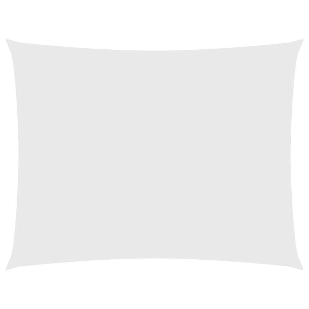Voile de parasol tissu oxford rectangulaire 3,5x5 m blanc
