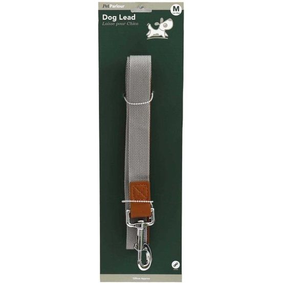 Laisse en polyester 120 cm gris