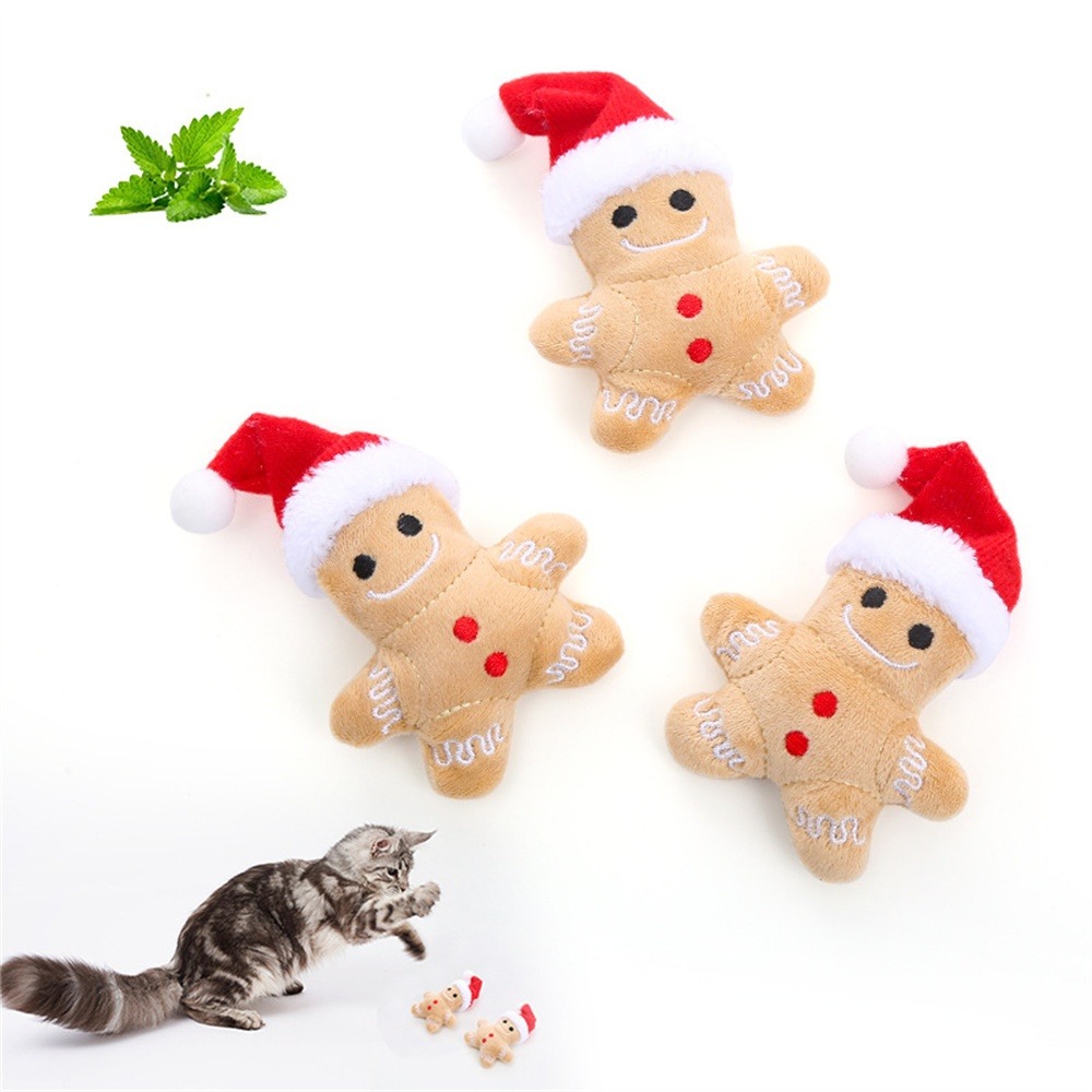 Jouet pour chat en pain d'épices de noël dtopbuyage