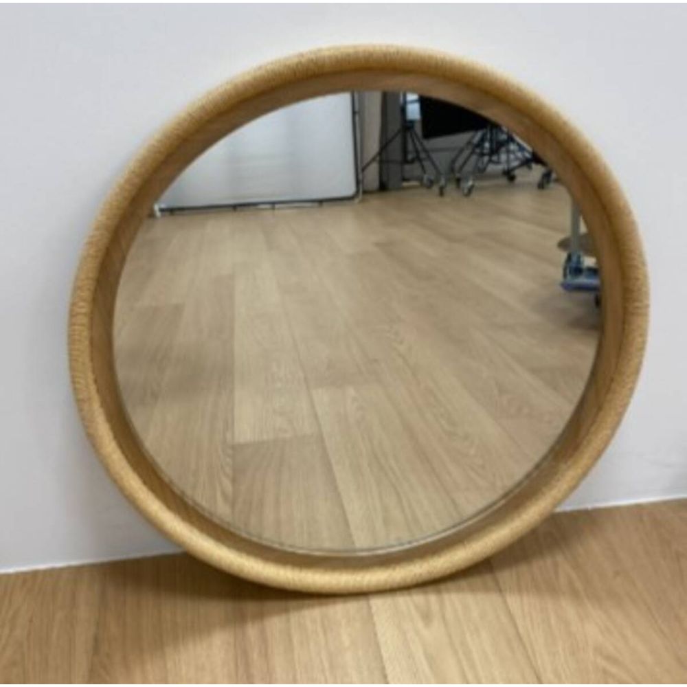 Miroir laia d81,5cm marron caramel