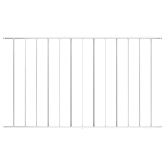 Panneau de clôture en acier thermolaqué 1,63 x 1 m blanc