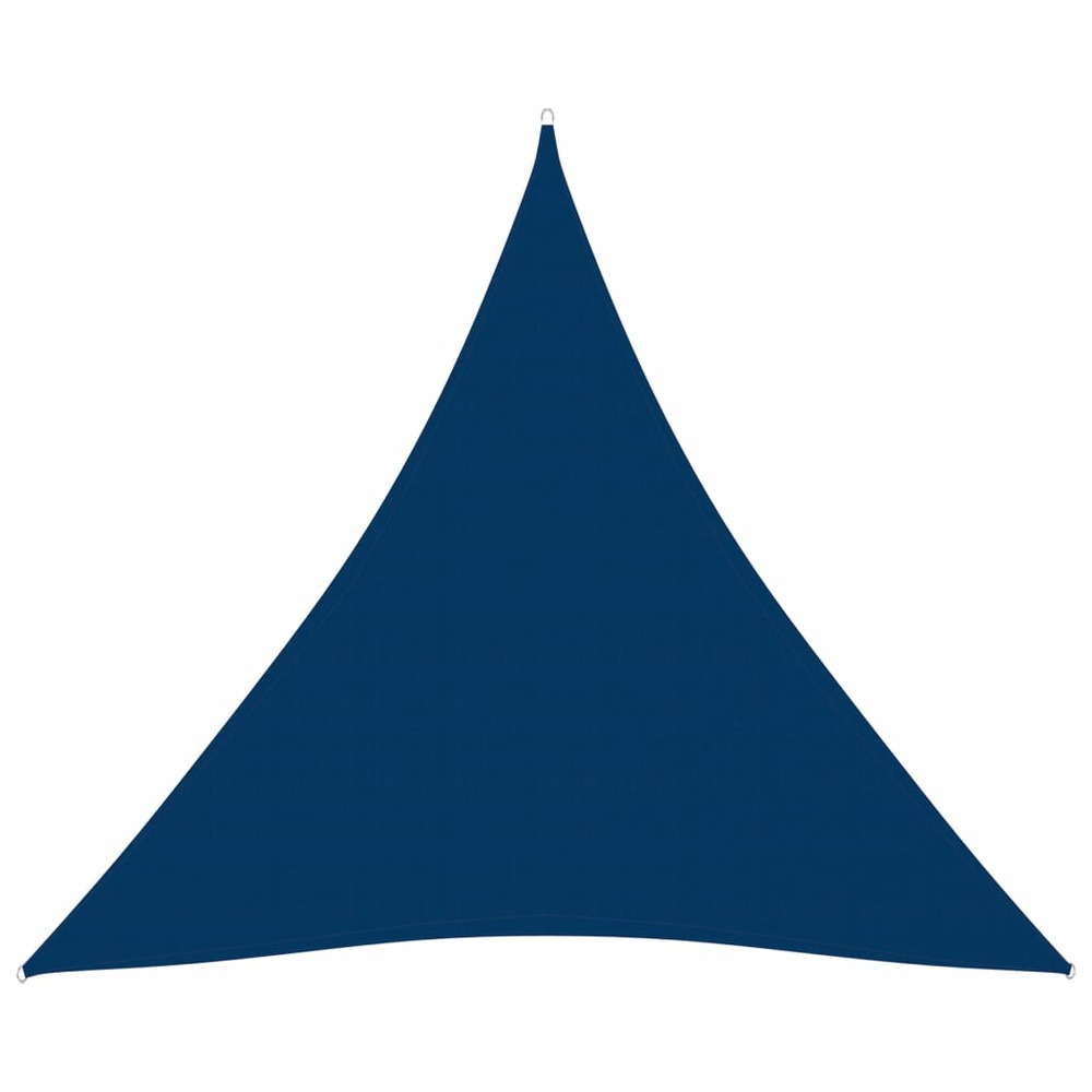 Voile toile d'ombrage parasol tissu oxford triangulaire 4 x 5 x 5 m bleu