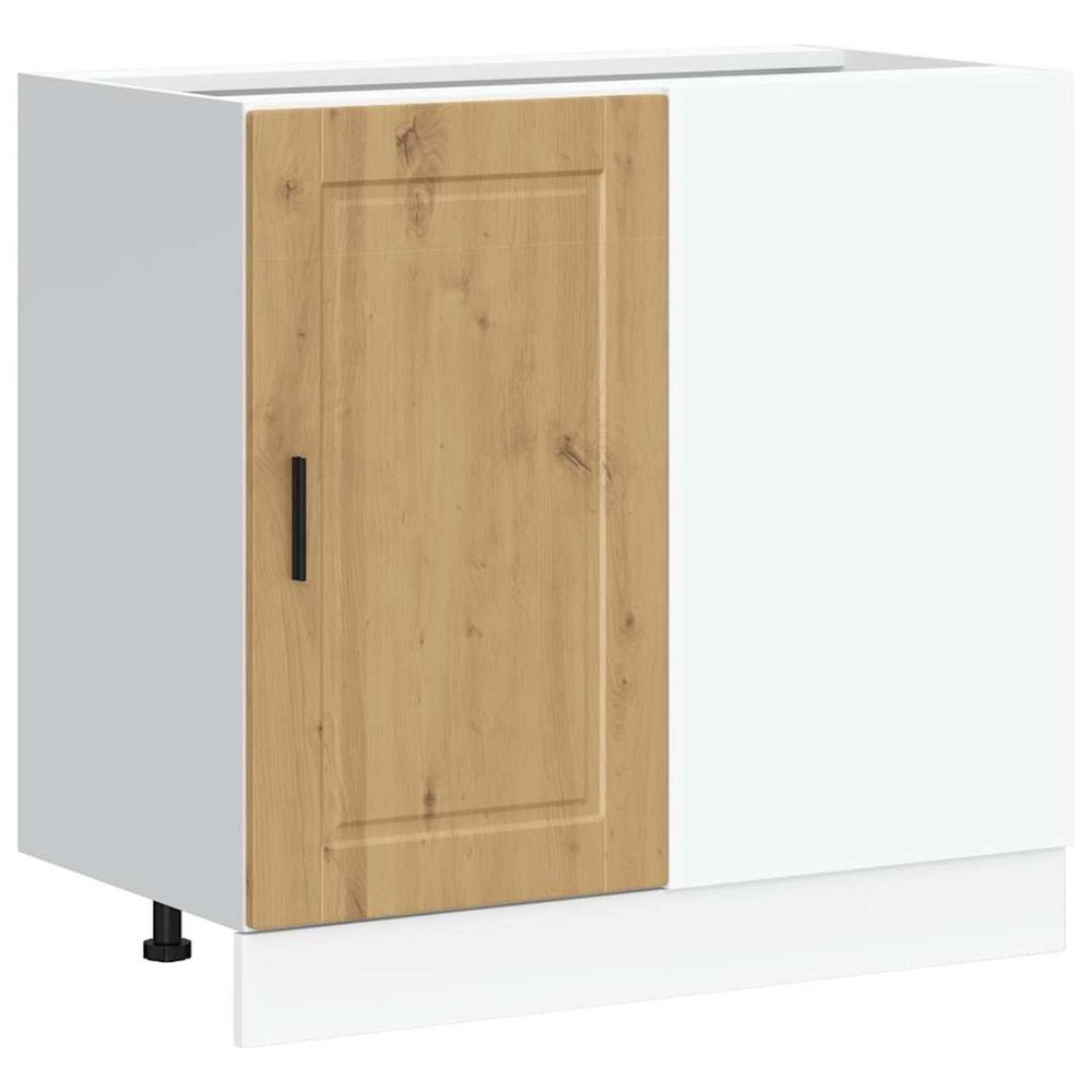 Armoire de cuisine porto chêne artisanal bois d'ingénierie