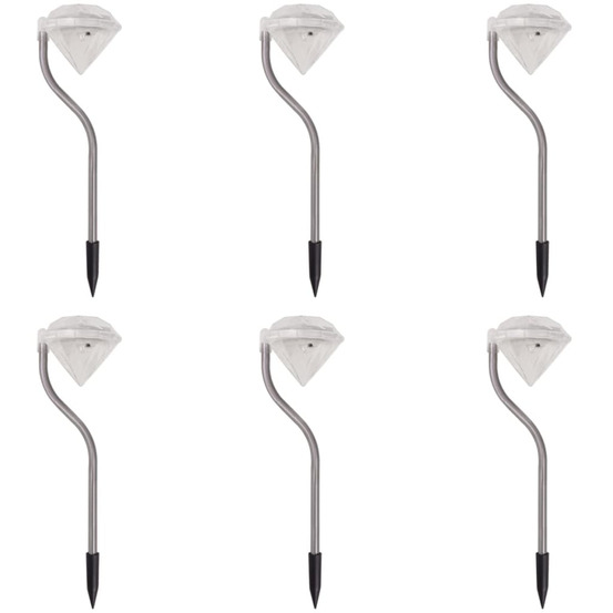 LumiÚre LED solaire de jardin 6 pcs