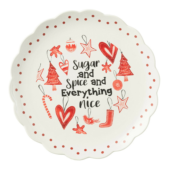 Assiette de présentation de noël