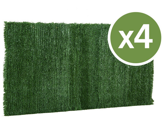 Lot de 4 haies artificielles - 150 x 300 cm