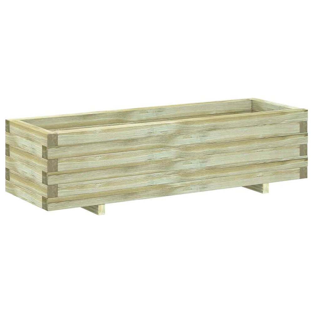 Carré potager surélevé en bois de pin traité pour légumes et aromates 120x40x30cm