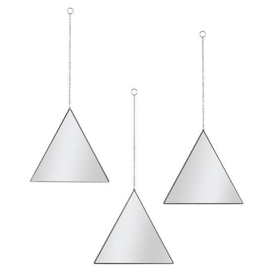 Lot de 3 miroirs déco triangle