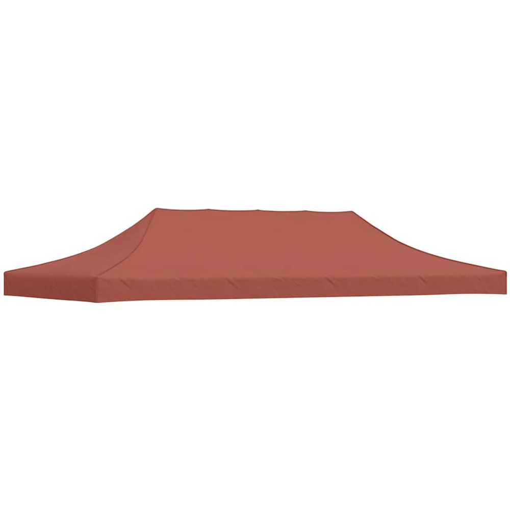 Toit de tente de réception 6x3 m terre cuite 270 g/m²