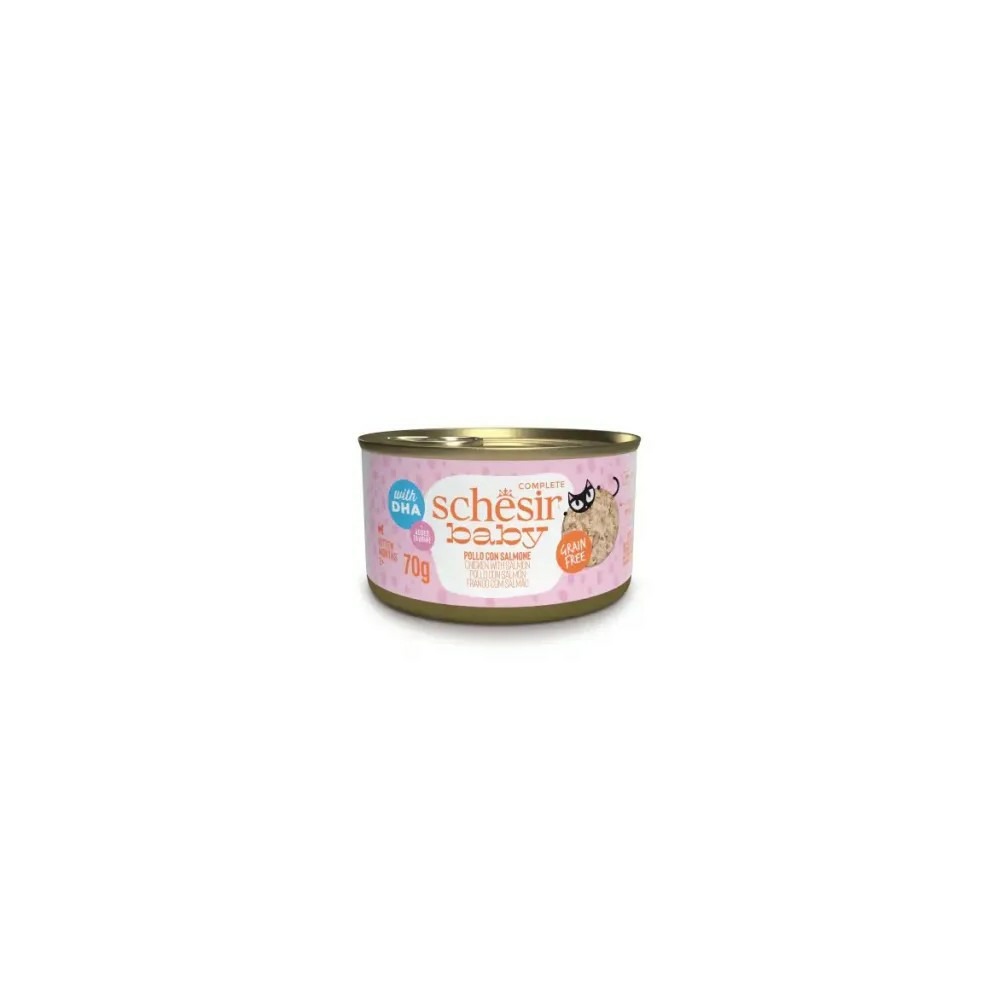 Pâtée chaton - baby mousse saumon schesir 70 g
