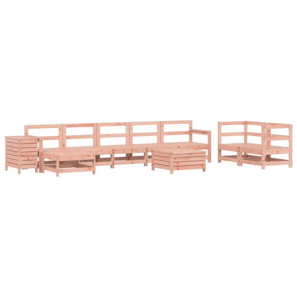 Salon de jardin 10 pcs bois massif sapin de douglas