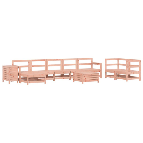 Salon de jardin 10 pcs bois massif sapin de douglas