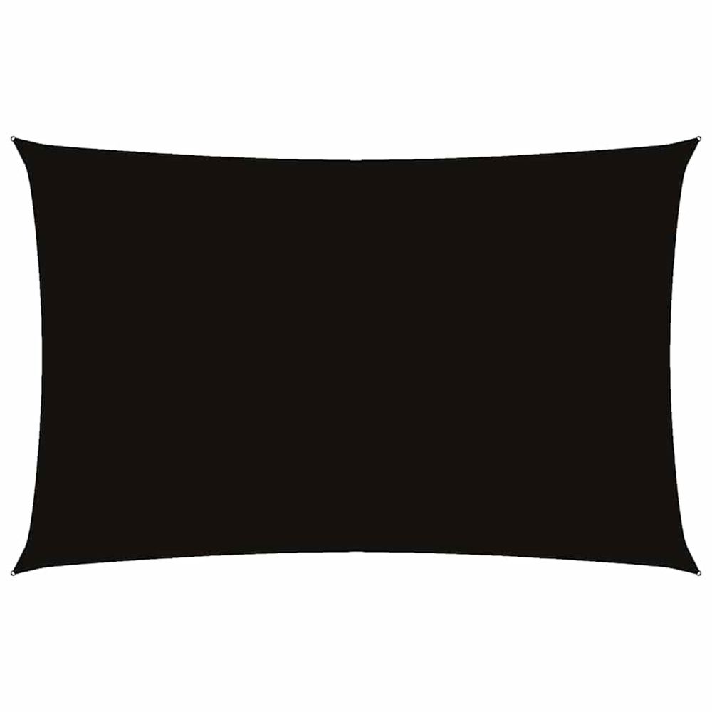 Voile de parasol tissu oxford rectangulaire 4x7 m noir