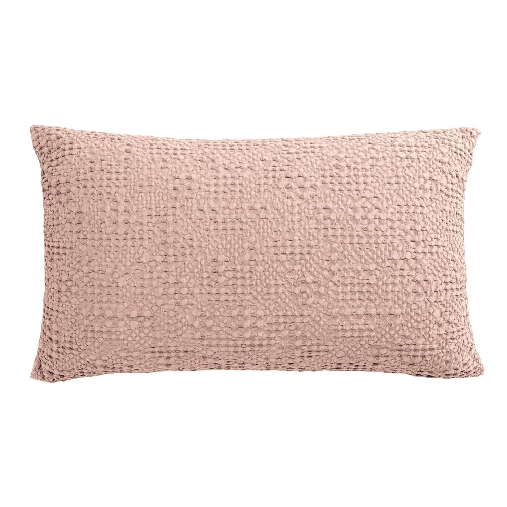 Coussin stonewashed tana aubepine 40 x 65 cm