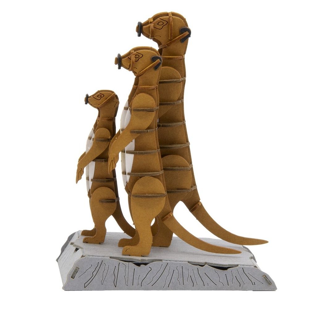 Maquette 3d en papier suricates