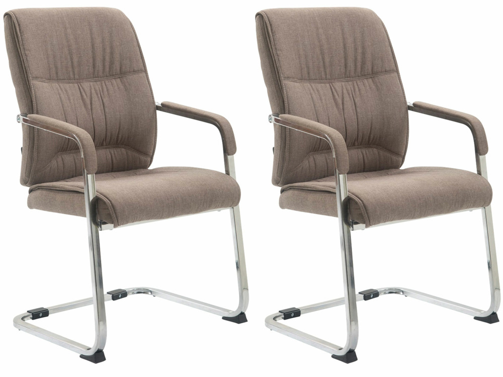 Lot de 2 chaises luge xl tissu anubis