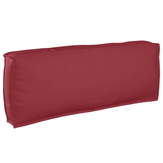 Coussin bordeaux 120 x 40 x 12 cm tissu oxford