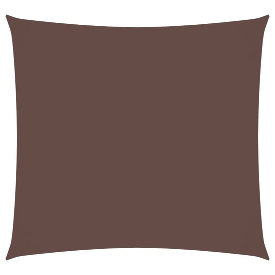 Voile de parasol tissu oxford carré 3x3 m marron