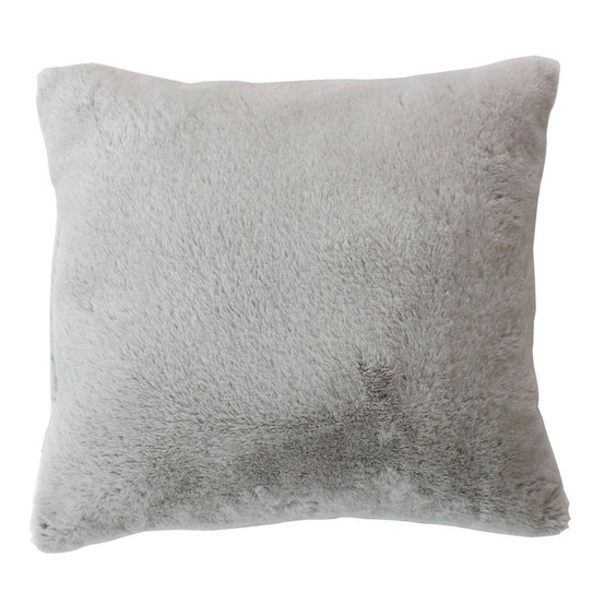 Coussin déco imitation fourrure