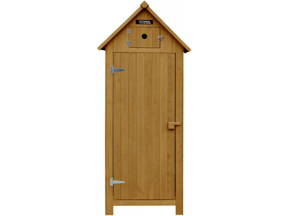 Armoire de jardin Cabanon - 77 x 54.5 x 179 cm - Marron