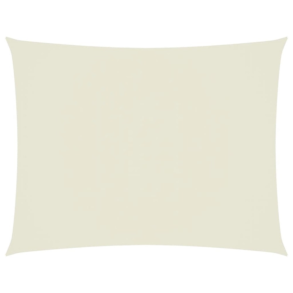 Voile de parasol tissu oxford rectangulaire 6x7 m crème