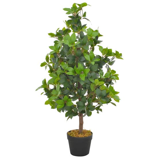 Plante artificielle avec pot laurier vert 90 cm