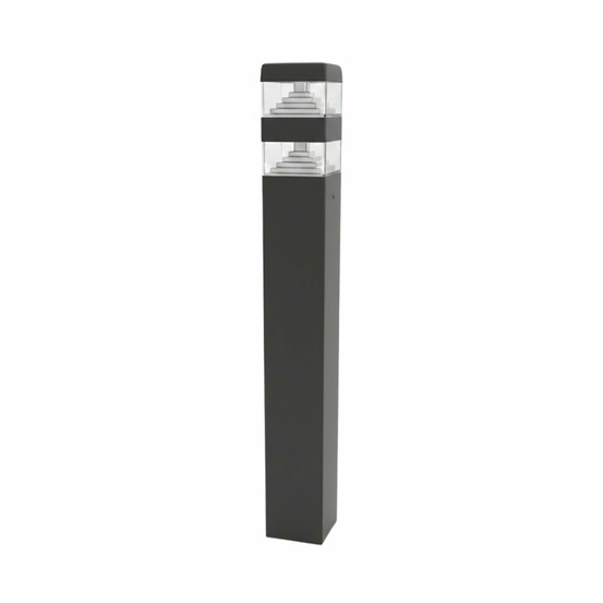 Borne extérieure pyramide 60cm gris anthracite