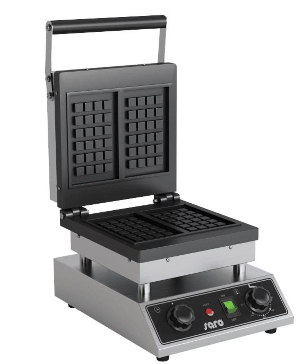 Gaufrier électrique gaufre type liège avec 2 empreintes - l2g