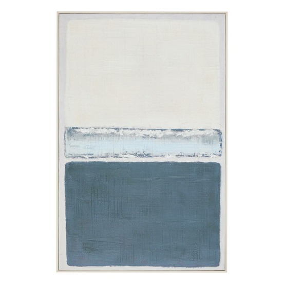 Toile peinte encadrée jimena bleu 116x75cm