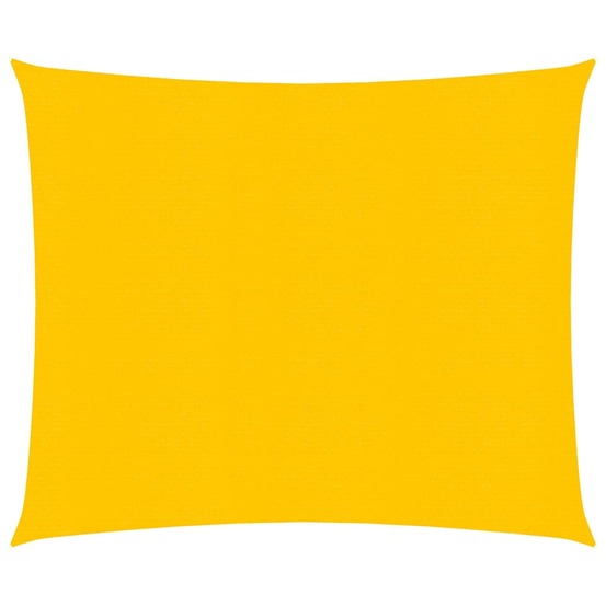 Voile d'ombrage 160 g/m² 2,5 x 2,5 m pehd jaune