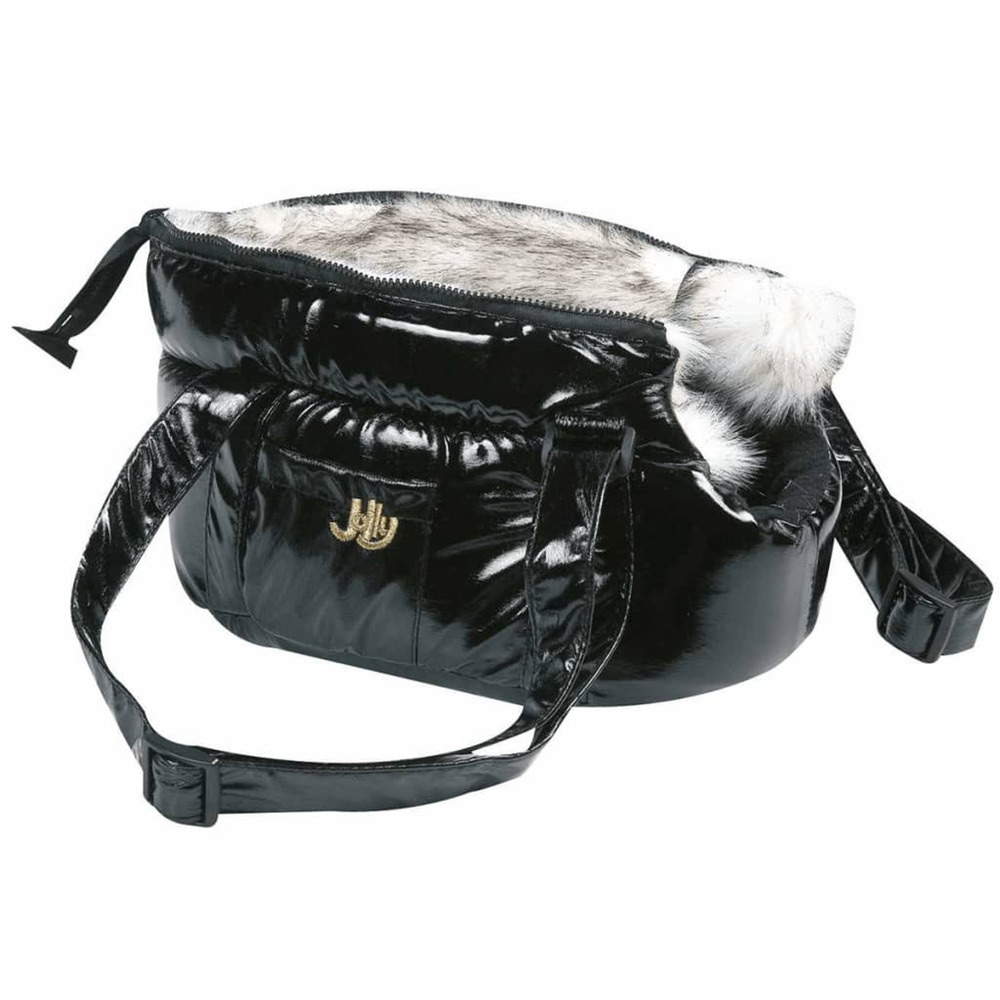Sac de transport animaux de compagnie lola noir 32x17x42 cm