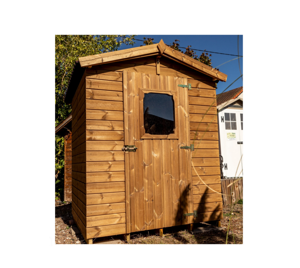 Abri de jardin avec plancher 2. 25 m² brun doré - the1616. 01n