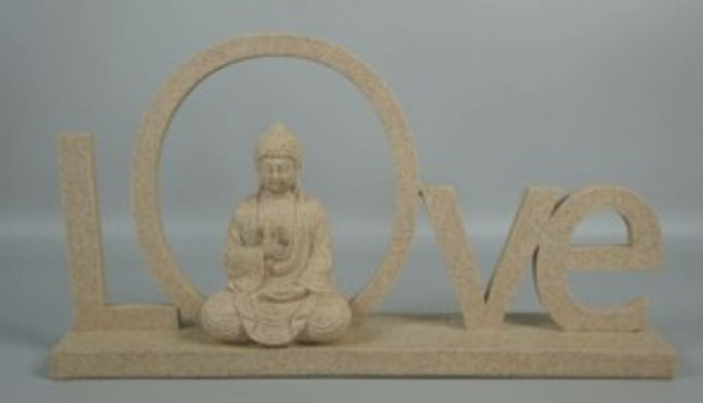 Objet déco love salma 36,5x7x20cm beige