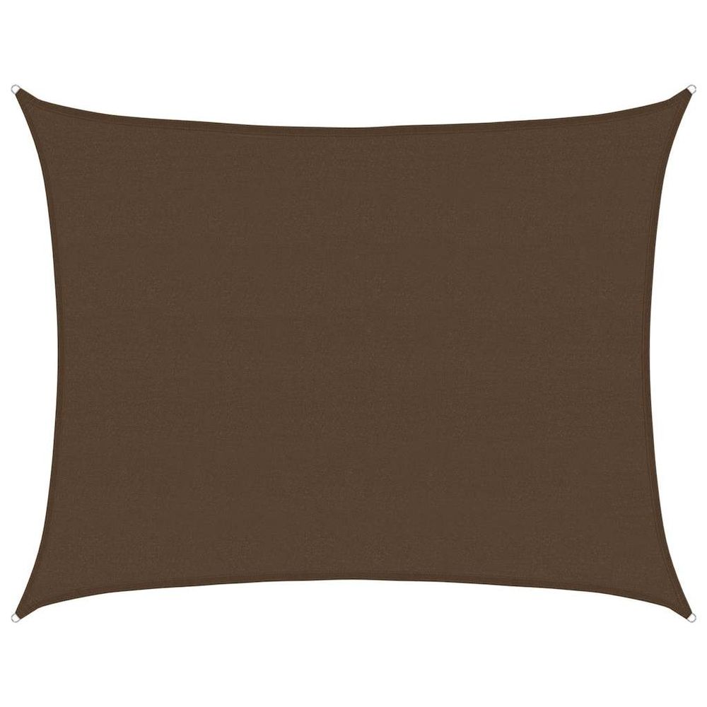 Voile d'ombrage 160 g/m² marron 6x8 m pehd