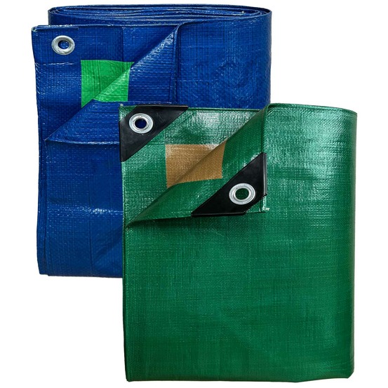 Pack 2 bâches de protection tecplast - 2x3m (x1) hq250mu + 4x5m (x1) sr150mu
