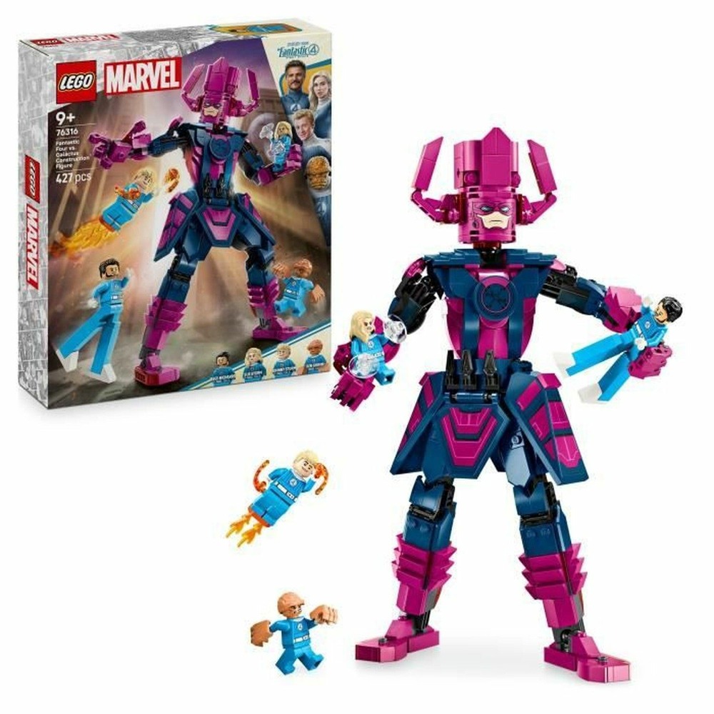 Lego marvel les quatre fantastiques contre la figurine de galactus