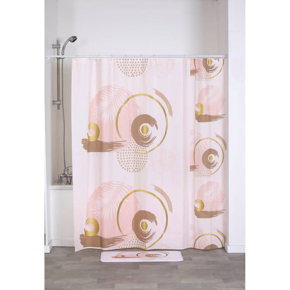 Rideau Douche 180x180 cm - Rideau de Douche Lavable - Premium PEVA + Oeillets Inoxydables + 3 Aimants - Transparent | Leroy Merlin