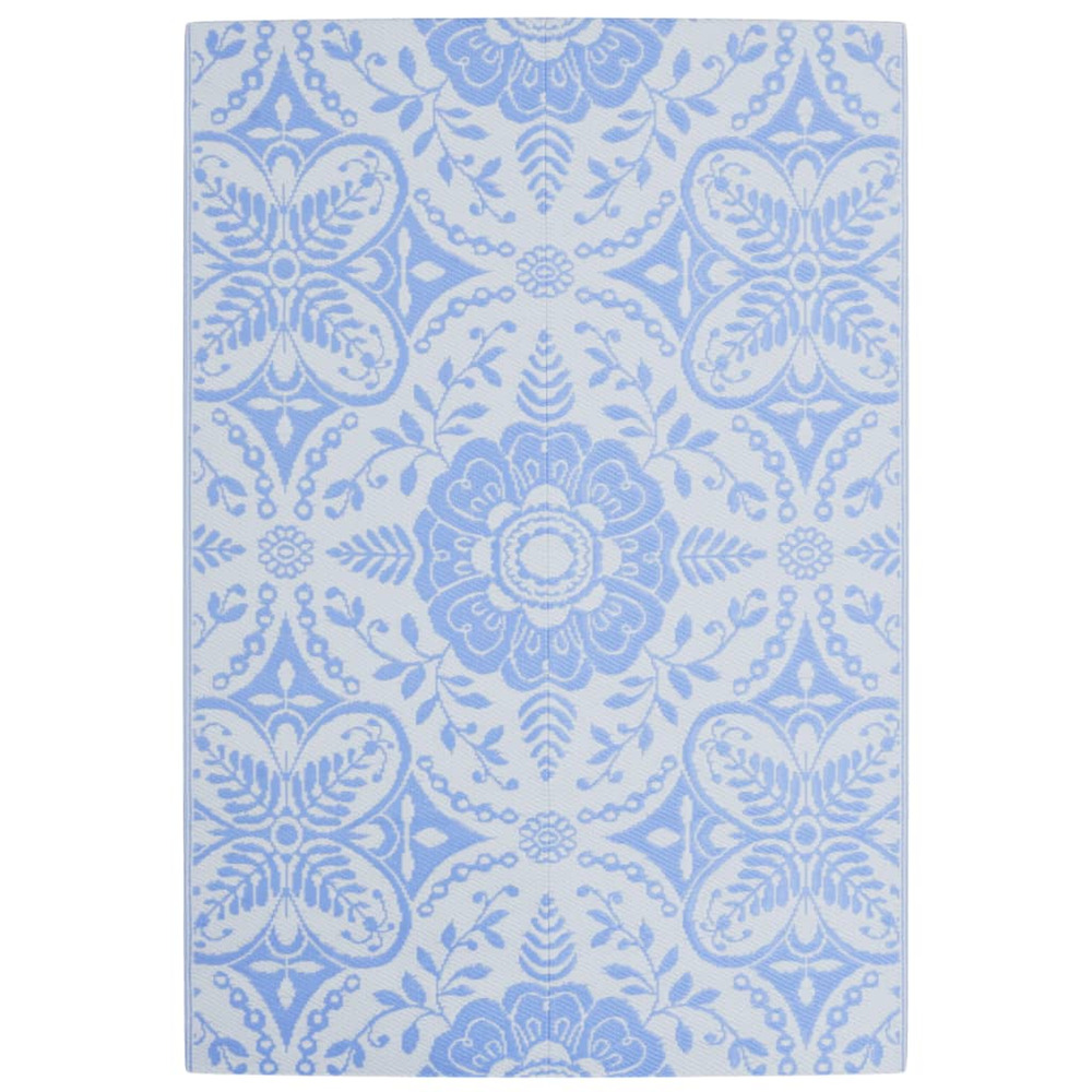 Tapis d'extérieur arakil bleu azuré 140x200 cm pp