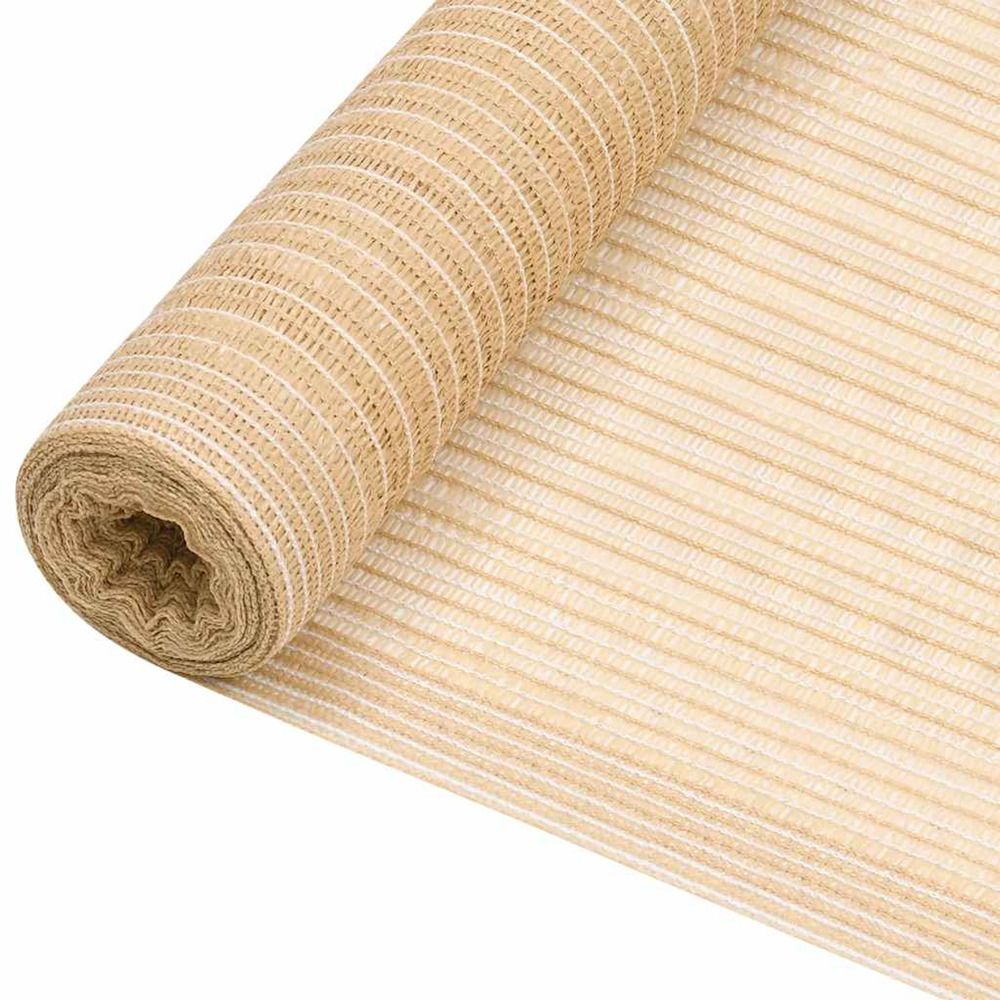 Filet brise-vue beige 1,2x50 m pehd 195 g/m²