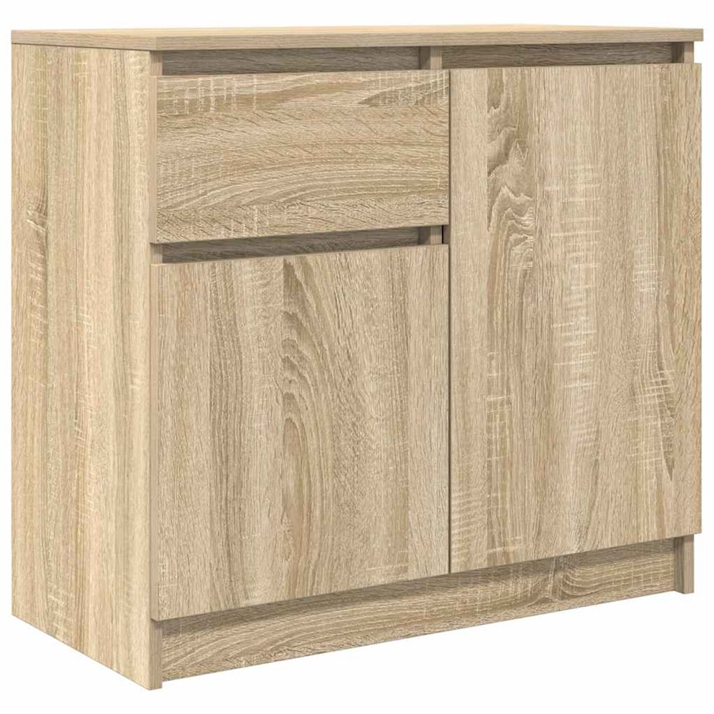 Buffet avec tiroir chêne sonoma 71x35x65 cm bois d'ingénierie
