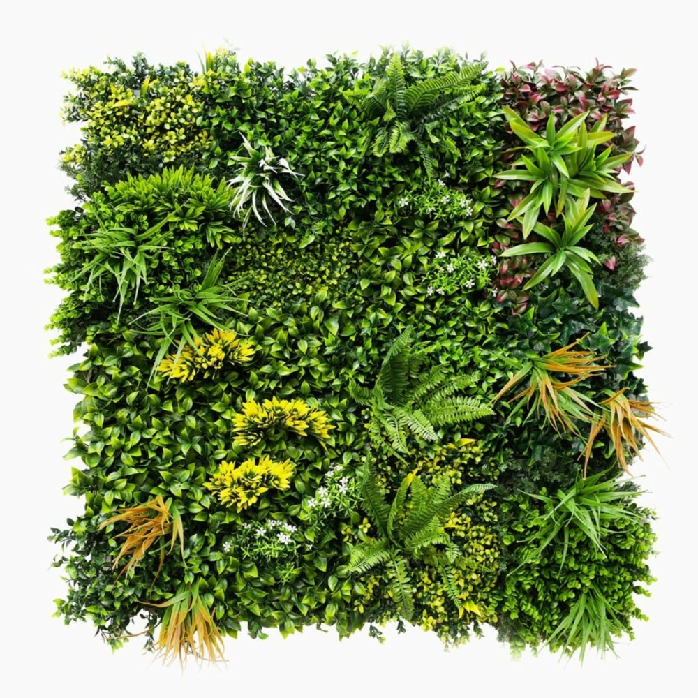 Decoration mur vegetal artificiel jungle mgs plaque de 1mx1m